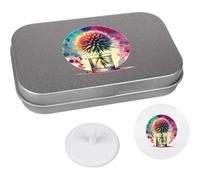 Azeeda 'Thistle Flower in a Whisky Glass' Golf Markers Gift Set (GO00077482)