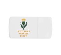 Azeeda 'Thistle Scotland's Fiercest Bloom' Pill Box with Tablet Splitter (PI00036398)