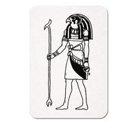 Azeeda 'Thoth Egyptian God' Rectangular Fridge Magnet - Decorative Refrigerator & Whiteboard Magnet for Home, Kitchen or Office - 70mm x 49mm (FM00042374)