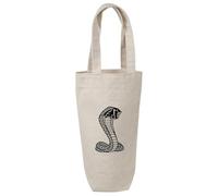 Azeeda 'Threatening Cobra' Cotton Wine Bottle Gift/Travel Bag (BL00046520)