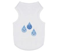 Azeeda 'Three Happy Water Drops' Pet Dog/Cat T-Shirt, L (PT00162731)
