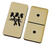 Azeeda 'Three Magpies' Domino Set with Box (DM00060369)