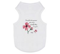 Azeeda 'Through The Dancing Poppies Stole A Breeze' Pet Dog/Cat T-Shirt, S (PT00154129)