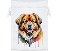 Azeeda 'Tibetan Mastiff Dog' Satin Gift Bag - 18cm (SB00156098)
