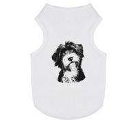 Azeeda 'Tibetan Terrier Portrait' Pet Dog/Cat T-Shirt, S (PT00187373)