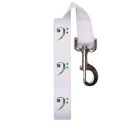 Azeeda 'Tie Dye Bass Music Clef' Dog Lead/Leash (DL00026990)