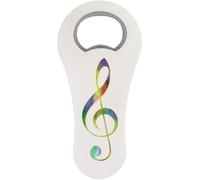 Azeeda 'Tie Dye Treble Music Clef' Bottle Opener Fridge Magnet (BO00096077)