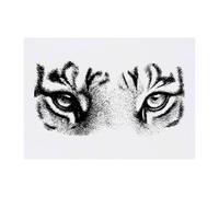 Azeeda 'Tiger Eyes' Temporary Tattoo - A6 (TO00094543)
