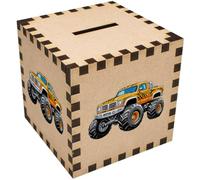 Azeeda 'Tiger Monster Truck' Money Box/Piggy Bank (MB00124265)