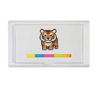 Azeeda 'Tiger Pixel Art' Sticky Note Ruler Pad (ST00044415)