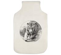 Azeeda 'Tiger Running' Hot Water Bottle Cover (HW00043750)