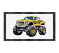 Azeeda 'Tiger Striped Monster Truck' Pet Feeding Mat (PM00039881)