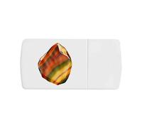 Azeeda 'Tigers Eye Crystal' Pill Box with Tablet Splitter (PI00044111)