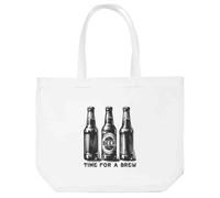 Azeeda 'Time For A Brew' Tote Shopping Bag For Life (BG00083385)