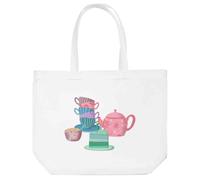 Azeeda 'Time For Tea' Tote Shopping Bag For Life (BG00082859)