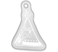 Azeeda 'Tipi - Teepee' Laser-Engraved Clear Shaped Acrylic Keyring/Keychain/Key Fob/Bag Tag (AK00014951)