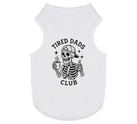Azeeda 'Tired Dads Club' Pet Dog/Cat T-Shirt, XS (PT00165400)