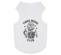 Azeeda 'Tired Mums Club' Pet Dog/Cat T-Shirt, L (PT00165395)