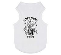 Azeeda 'Tired Mums Club' Pet Dog/Cat T-Shirt, M (PT00165394)