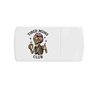 Azeeda 'Tired Mums Club' Pill Box with Tablet Splitter (PI00037750)