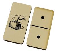 Azeeda 'Toast Popping From Toaster' Domino Set & Box (DM00052728)