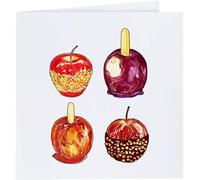 Azeeda 'Toffee Apples' Blank Greeting Card (GC00009356)