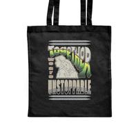 Azeeda 'Together We Thrive' Classic Black Tote Shopper Bag (ZB00024859)