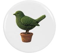 Azeeda 'Topiary Bird' Button/Lapel Badges (BB067813) | Pin Back Badges for Clothes, Bags, Accessories and Gifts
