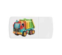 Azeeda 'Toy Garbage Truck' Pill Box with Tablet Splitter (PI00042601)