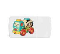 Azeeda 'Toy Milk Lorry' Pill Box with Tablet Splitter (PI00042603)