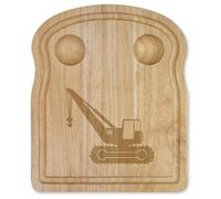 Azeeda 'Tracked Crane Silhouette' Wooden Breakfast Board (WB00098116)
