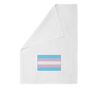 Azeeda 'Transgender Pride Flag' Cotton Tea Towel - White (TW00011622)