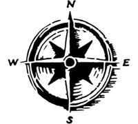 Azeeda 'Travel Compass' Reusable Stencil - Durable Decorative Template for Painting and Spraying on Walls, Tiles, Wood, Fabric & Craft Projects - M (A5) (WS00061998)