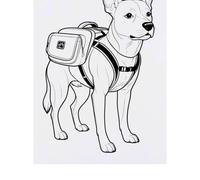Azeeda 'Travel Dog' Temporary Tattoo - Water Resistant, Skin-Safe, Non-Toxic Transfer (TO00101219)