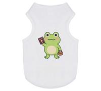 Azeeda 'Travel Frog' Pet Dog/Cat T-Shirt, M (PT00185598)