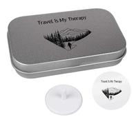 Azeeda 'Travel Is My Therapy' Golf Markers Gift Set (GO00081950)