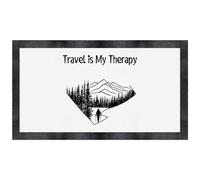Azeeda 'Travel Is My Therapy' Pet Feeding Mat (PM00029318)