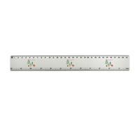 Azeeda 'Trimming The Tree' 30cm (12 Inch) White Plastic Ruler (RL00103762)