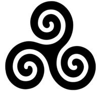 Azeeda 'Triskelion Celtic Triple Spiral Symbol Design' Stencil/Template (WS00063472)