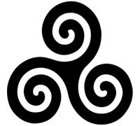 Azeeda 'Triskelion Celtic Triple Spiral Symbol Design' Stencil/Template (WS00081841)