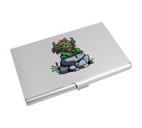 Azeeda 'Troll on Rock' Metal Business Card Holder (CH00055606)