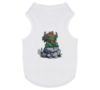 Azeeda 'Troll on Rock' Pet Dog/Cat T-Shirt, M (PT00187830)