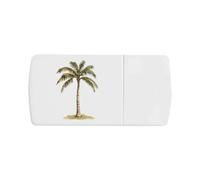 Azeeda 'Tropical Palm Tree' Pill Box with Splitter (PI00045971)