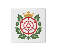 Azeeda 'Tudor Rose with Crown' 108mm Square Ceramic Tile (TD00044036)