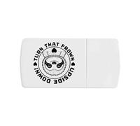 Azeeda 'Turn that Frown Upside Down' Pill Box with Tablet Splitter (PI00045421)
