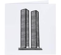 Azeeda 'Twin Towers' Blank Greeting Card (GC00001831)