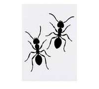 Azeeda 'Two Ants Silhouette' Temporary Tattoo - Water Resistant, Skin-Safe, Non-Toxic Transfer (TO00092339)