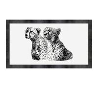 Azeeda 'Two Cheetahs Portrait ' Pet Feeding Mat (PM00033875)