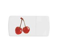 Azeeda 'Two Cherries' Pill Box with Tablet Splitter (PI00038465)