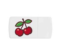 Azeeda 'Two Cherries' Pill Box with Tablet Splitter (PI00043875)